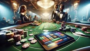 joker123 login live game shows multi-camera studio with professional dealer
